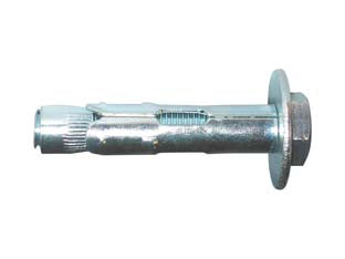 Tassello acciaio t21 con vite te classe 8.8 - ø mm.10x80 B M8 - in acciaio zincato