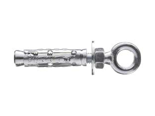 Tassello in acciaio con occhiolo chiuso le/oc - ø mm.6x45 - in acciaio zincato