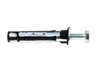 Tassello in acciaio e nylon con vite 8.8 te trider/b - ø mm.5 - ancorante in acciaio zincato e in composito, per fissaggi su muratura e calcestruzzo, completo di vite testa esagonale cl.8.8