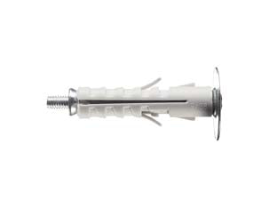 Tassello in nylon con vite tgs pa 6 enp/v - ø mm.12x45 - con vite zincata a testa svasata con calotta, impronta combinata