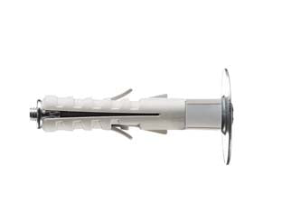 Tassello in nylon lungo con vite tgs enp/vp - ø mm.9x50 - tassello con vite zincata a testa svasata con calotta, impronta combinata