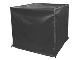 Copertura per climatizzatori - cm.95X46X89h. - peso kg.0,40 - poliestere 420D rivestito PU, 105g/mq, waterproof, cuciture doppie con nastro PVC, 2 maniglie, cooulisse con fermo, colore ne...
