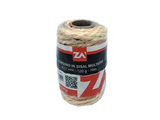 Spago in sisal naturale - ø mm.2,7 x mt.18 - La fibra di sisal è simile alla canapa
