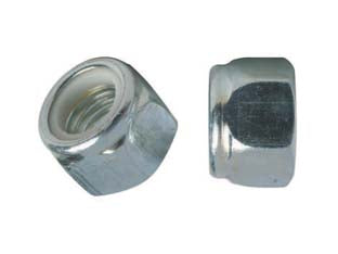 Dado autobloccante zincato in blister - M 10 in blister pz.10 (A) - in acciaio zincato UNI 7473 DIN 982, filettatura MA