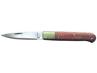 Coltello serramanico calabrese - cm.18 - 23024 - lama in acciaio inox, manico in legno