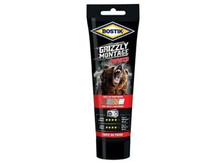 Grizzly montage power tubo - gr.250 - bianco - adesivo di montaggio universale rapido e forte da paura con elevata presa iniziale (500KG/M² in 10 secondi) ed eccezionale te...